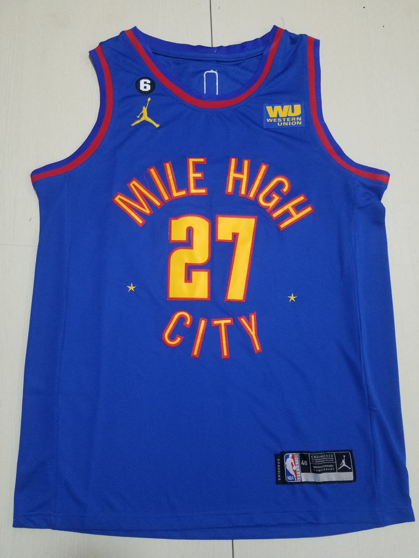 Men Denver Nuggets 27 Murray Blue 2022 NBA Jersey